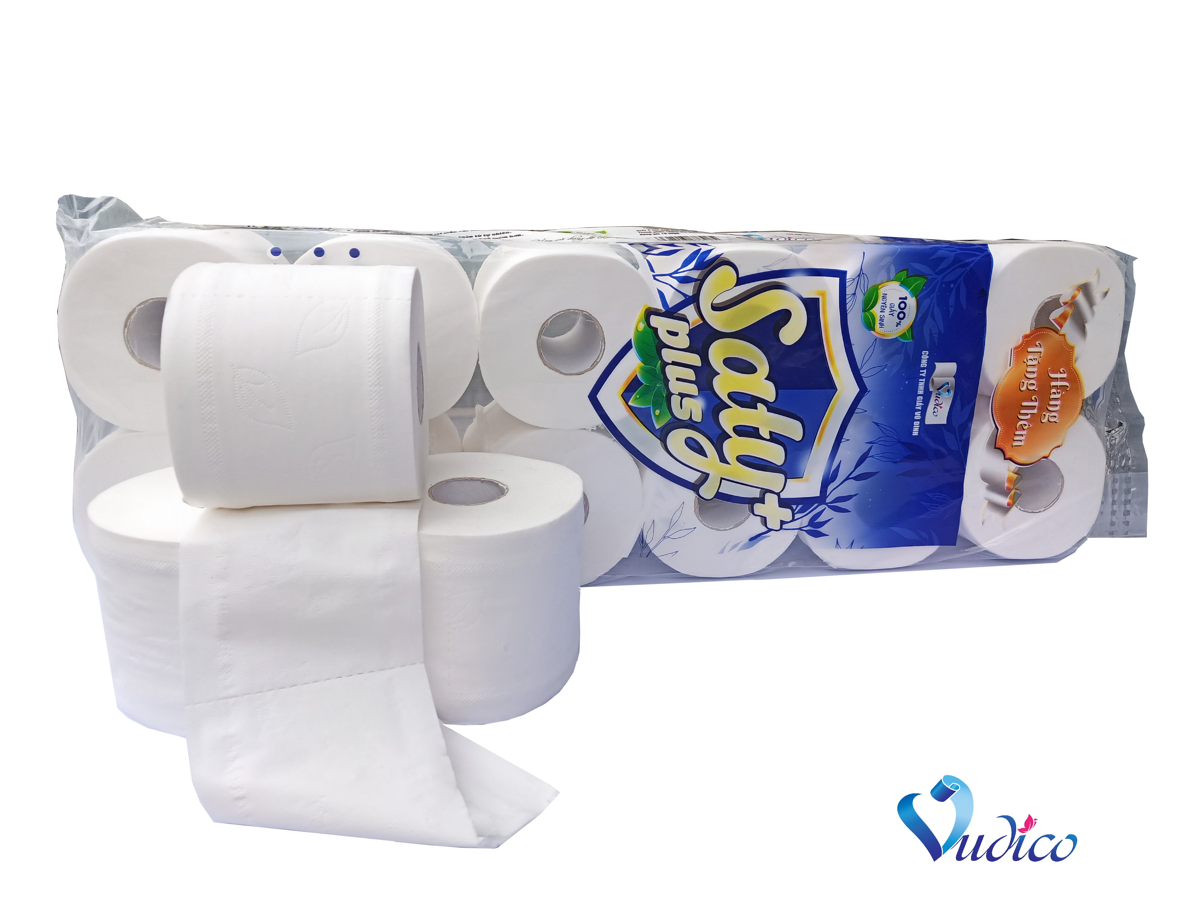 Saty 2-Ply Toilet Paper, 24 Rolls (2 Packs of 12), White 2-ply·24 Rolls